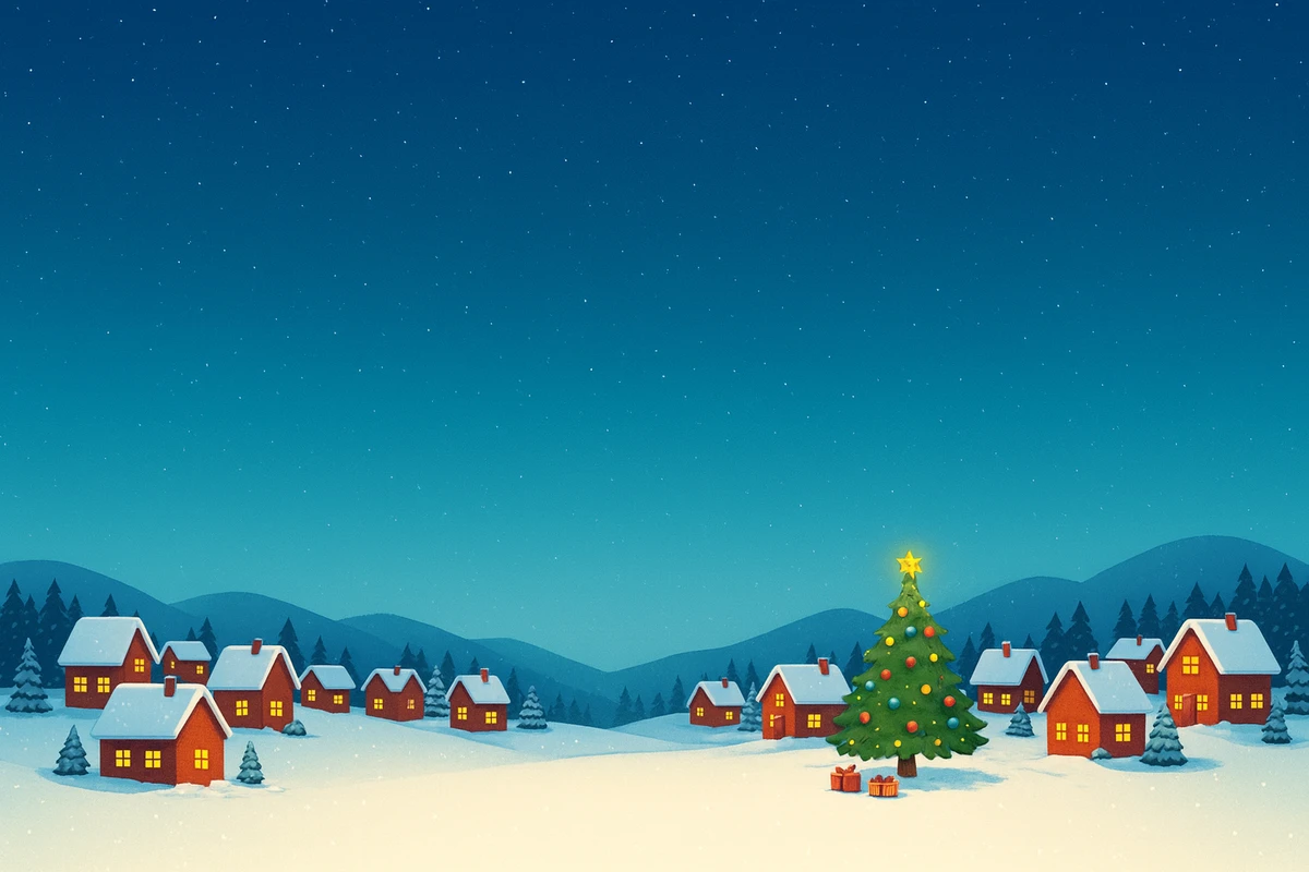 Weihnachtliches Dorf